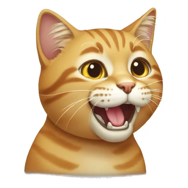Cat mewing sticker