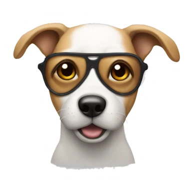 Dog with eyepatch sticker