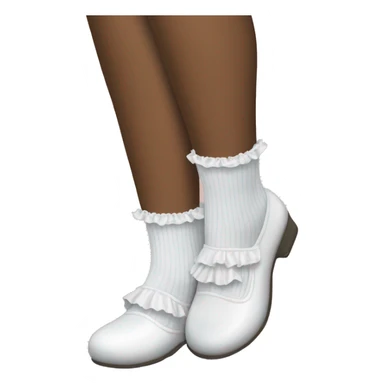 mary jane shoes and frilly white socks sticker