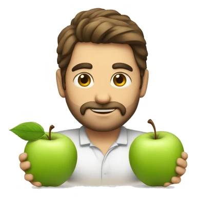 Manzana y cebolleta serie sticker