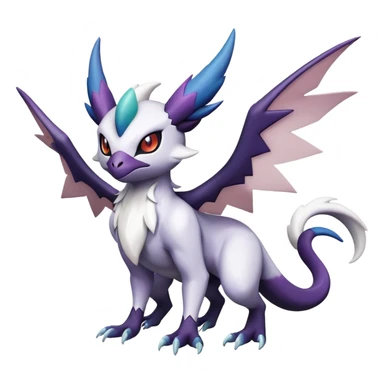 Shiny Absol-Noibat-Noivern-Hybrid (Full body) sticker