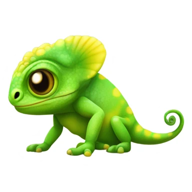 Cute baby chameleon  sticker