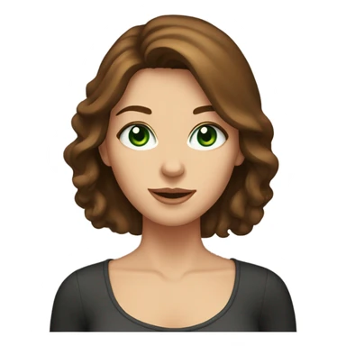 brown-haired woman holds black cat with green eyes sticker