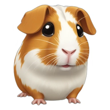 Guinea pig with a zonnenril sticker