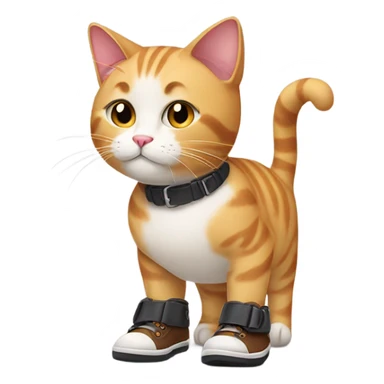 Cat with shoes sticker