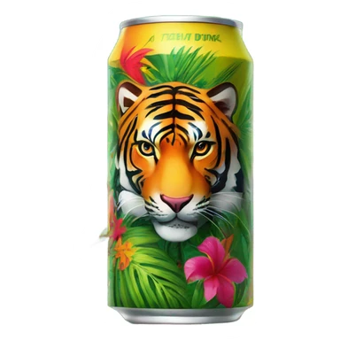 Tropical tiger Energy Drink  sticker