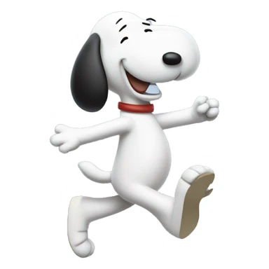 Snoopy dancing sticker