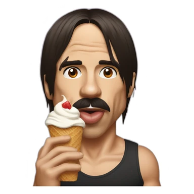 Anthony Kiedis eating ice cream sticker