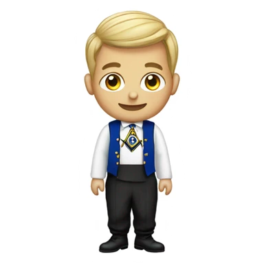 English FREEMASON wearing Masonic Apron sticker