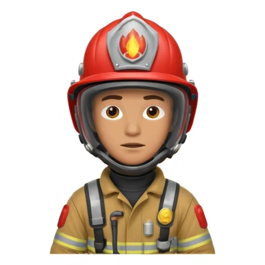 male firefighter on fire sticker