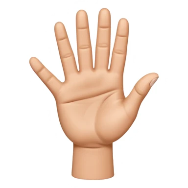 Please create a 3D emoji that shows the number 1 using fingers. I’d like it to resemble the iPhone emoji style!" sticker