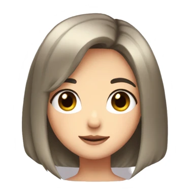 bob hair, anime girl, heart eyes sticker