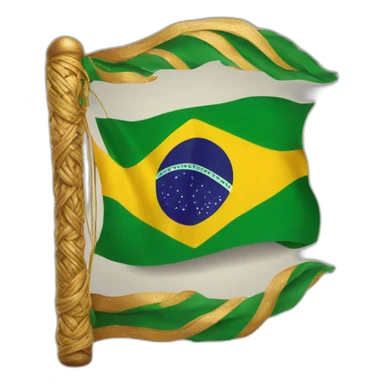 Brazil with hindu flag sticker