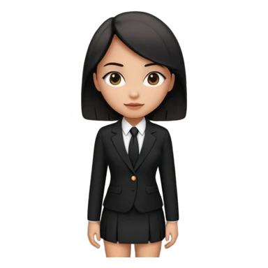 just give me the ccloth like womens formal a suit and a mini skirt black sticker