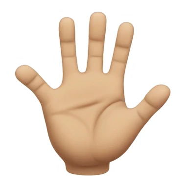 a hand with 3 fingers up sticker