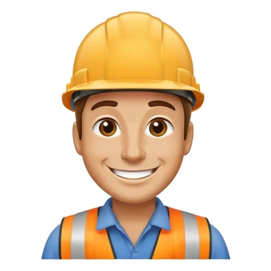 Construction owner happy sticker
