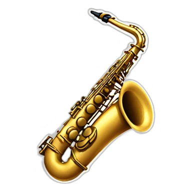 funky jazz saxophone sticker