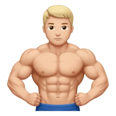 Strong muscle sticker