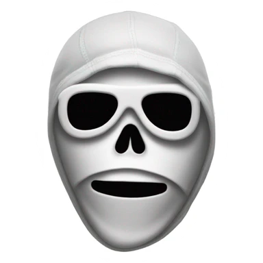 Skull with balaclava sticker