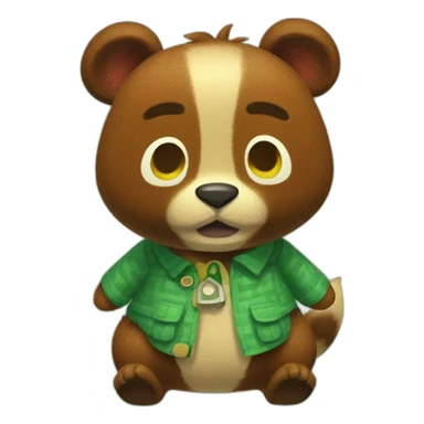 tom nook animal crossing sticker