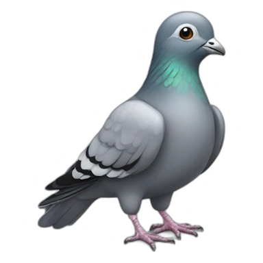 Pigeon avec argent sticker