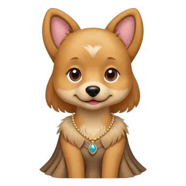 Doggie in a dress sticker