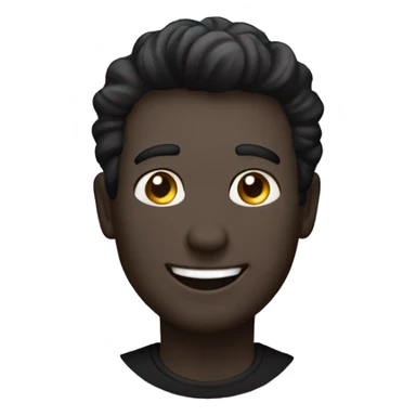 calvo happy man in black sticker