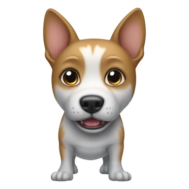 Full body shark-dog on four legs sticker