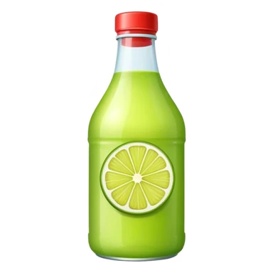 Lime juice bottle  sticker