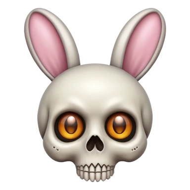 tête de mort + oreille de lapin + yeux GG sticker