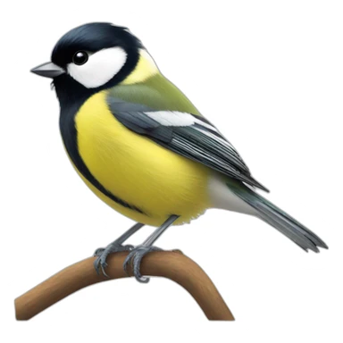 great tit sticker