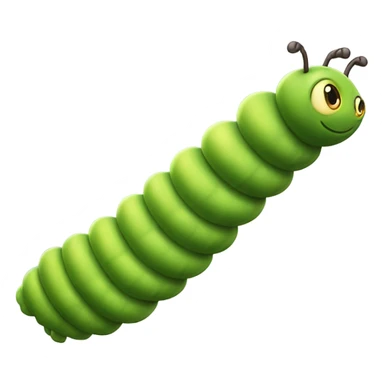 Flying caterpillar sticker