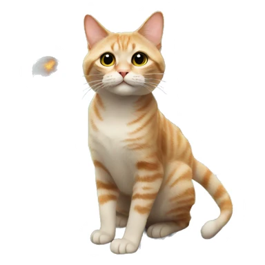 very funny cat on alien spaceship sticker