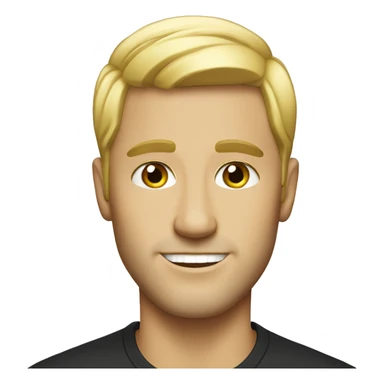 rich blonde guy sticker