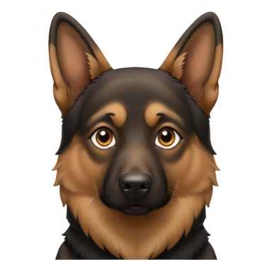 Create a German shepherd emoji sticker