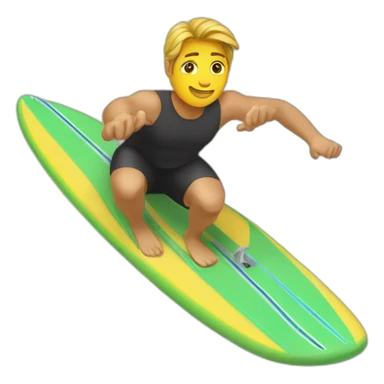 surfer on kneeboard sticker