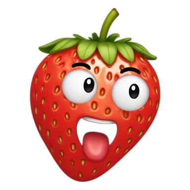 strawberry surprising sticker