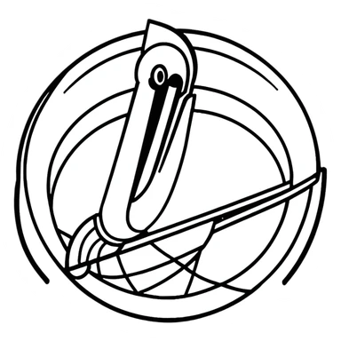 New Orleans Pelicans basketball logo sticker