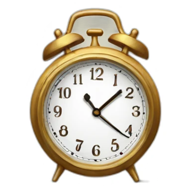 oldschool clock sticker