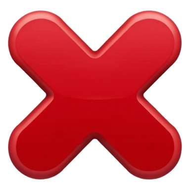 Red X sticker