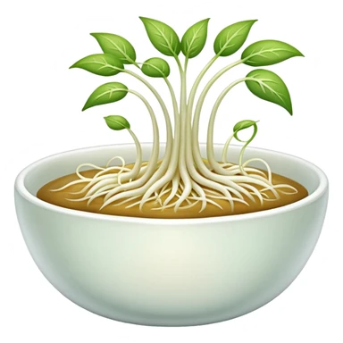 Bean sprouts in bowl sticker