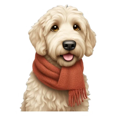 labradoodle-in-the-scarf sticker