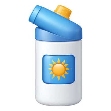 sun screen bottle sticker
