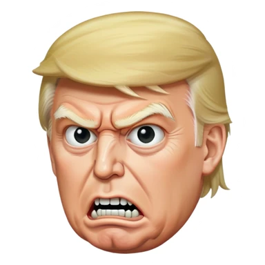 trumps angry ghoul side view sticker