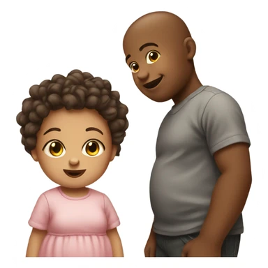 larger baby boy beside a smaller baby girl sticker