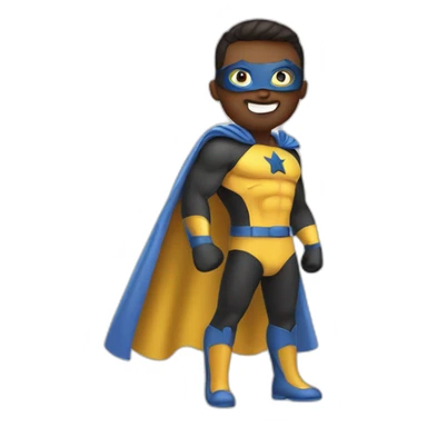 superhero in action  sticker