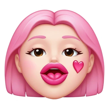 pink kiss sticker