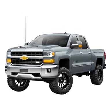 2025 Chevy Silverado slate grey lifted sticker