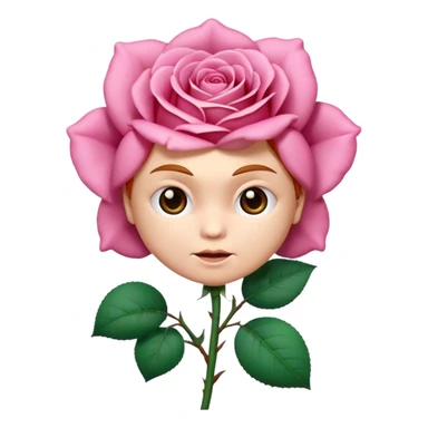 Pink roseUn emojin de chuky sticker