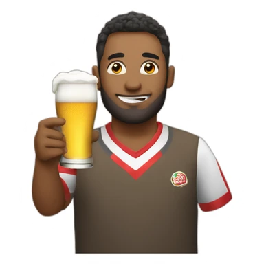 Darts player who drinks too much beer sticker